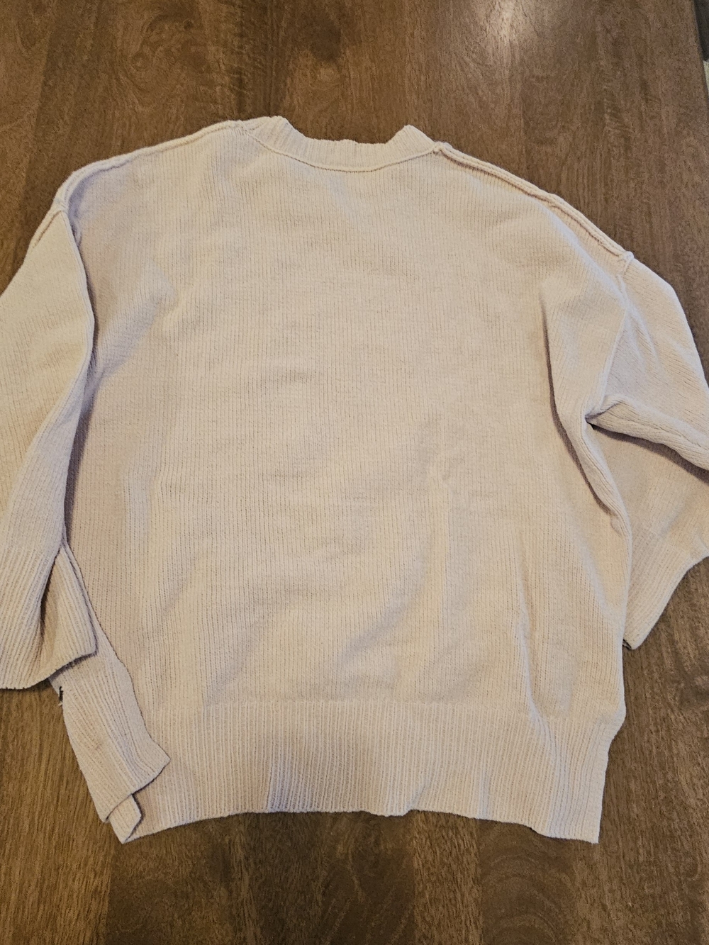 Abercrombie & Fitch Cream Crewneck Knit Sweater